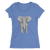 Women's Accentuated Polygon Elephant T-Shirt