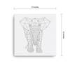 Bare Bones Elephant Canvas
