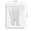 Bare Bones Elephant Canvas