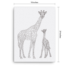 Bare Bones Giraffes Canvas