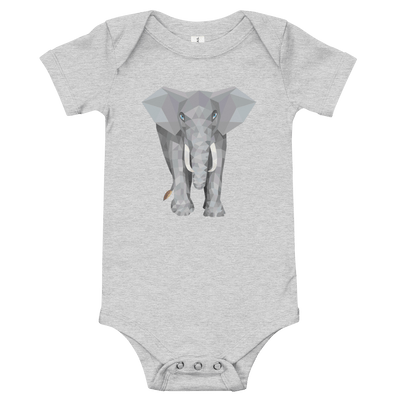 Elephant Baby Short Sleeve One Piece