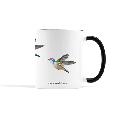 Hummingbird and Lily Mug