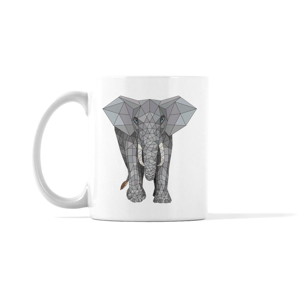 Accentuated Elephant Mug