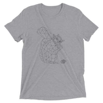 Men's Bare Bones Polygon Squirrel T-Shirt
