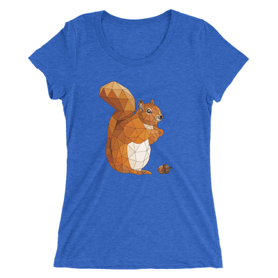 Women's Accentuated Polygon Squirrel T-Shirt