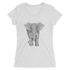 Women's Accentuated Polygon Elephant T-Shirt