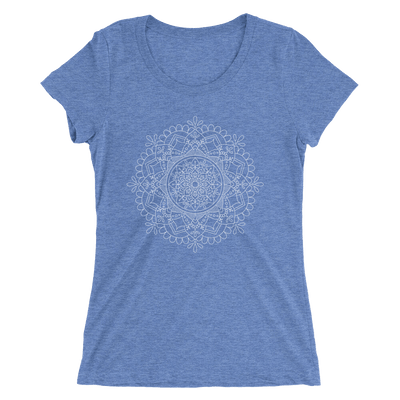 Women's White Mandala Number 1 T-Shirt