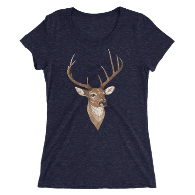 Women's Accentuated Polygon Deer T-Shirt