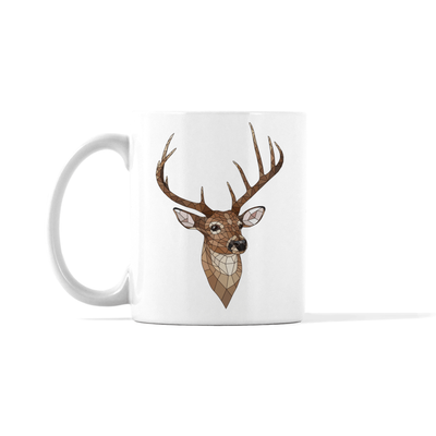 Accentuated Deer Holiday Mug