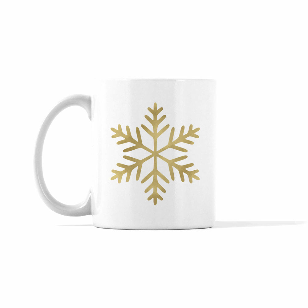 Gold and Silver Snowflake 2 Mug