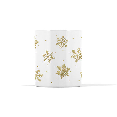 Gold and Silver Snowflakes Mug