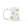 Gold and Silver Snowflakes Mug