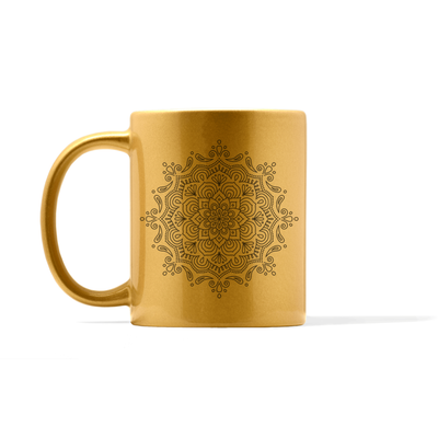 Metallic Mandala Number 3 Mug