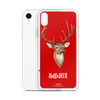iPhone Red Bkgrd Deer Phone Case